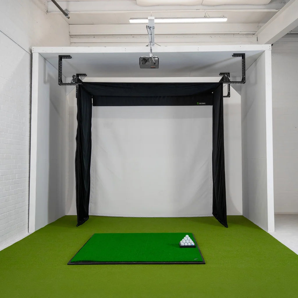 Skytrak ST MAX Retractable Simbox Home Golf Simulator Package